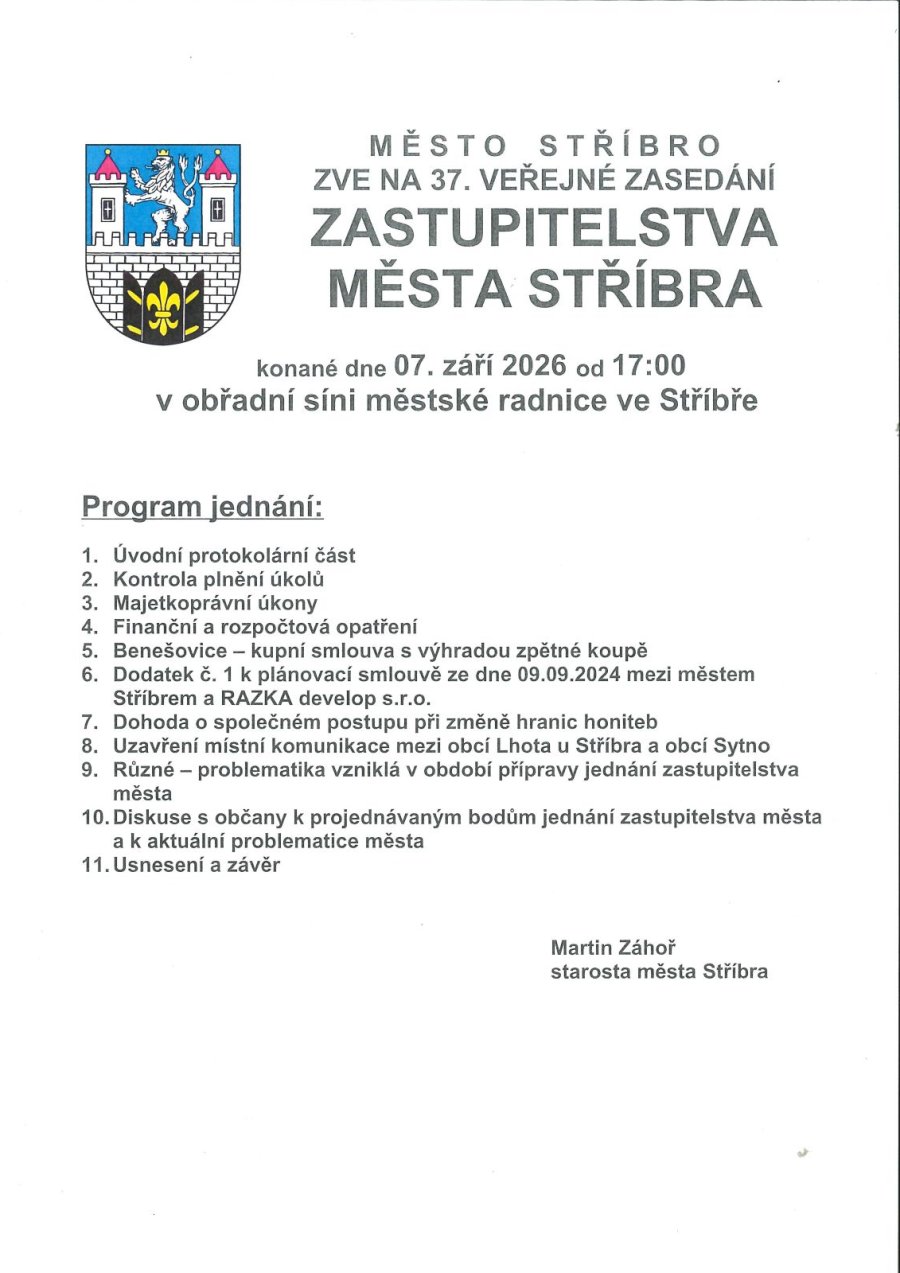 Zastupitelstvo města Stříbra